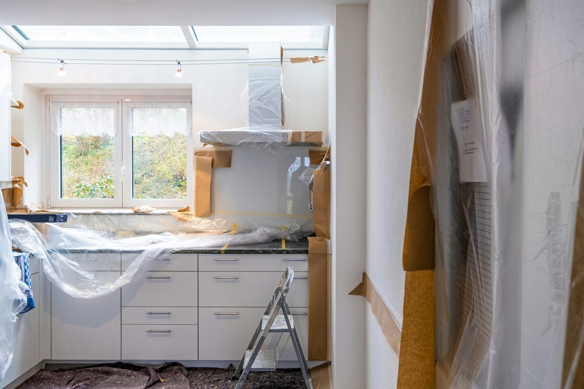 Home kitchen in the process of being renovated